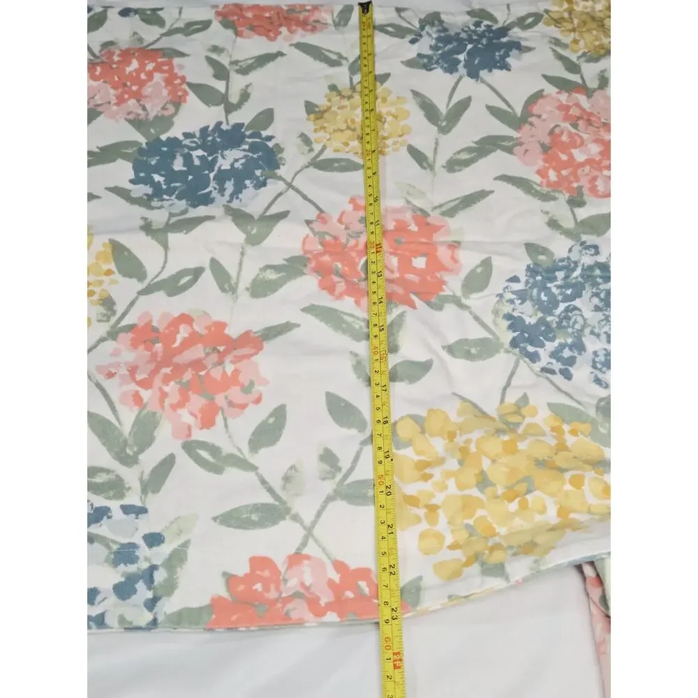 Garnet Hill Cotton Fleece Queen Set Tabitha Floral 5 Pcs Portugal Bedding Garden